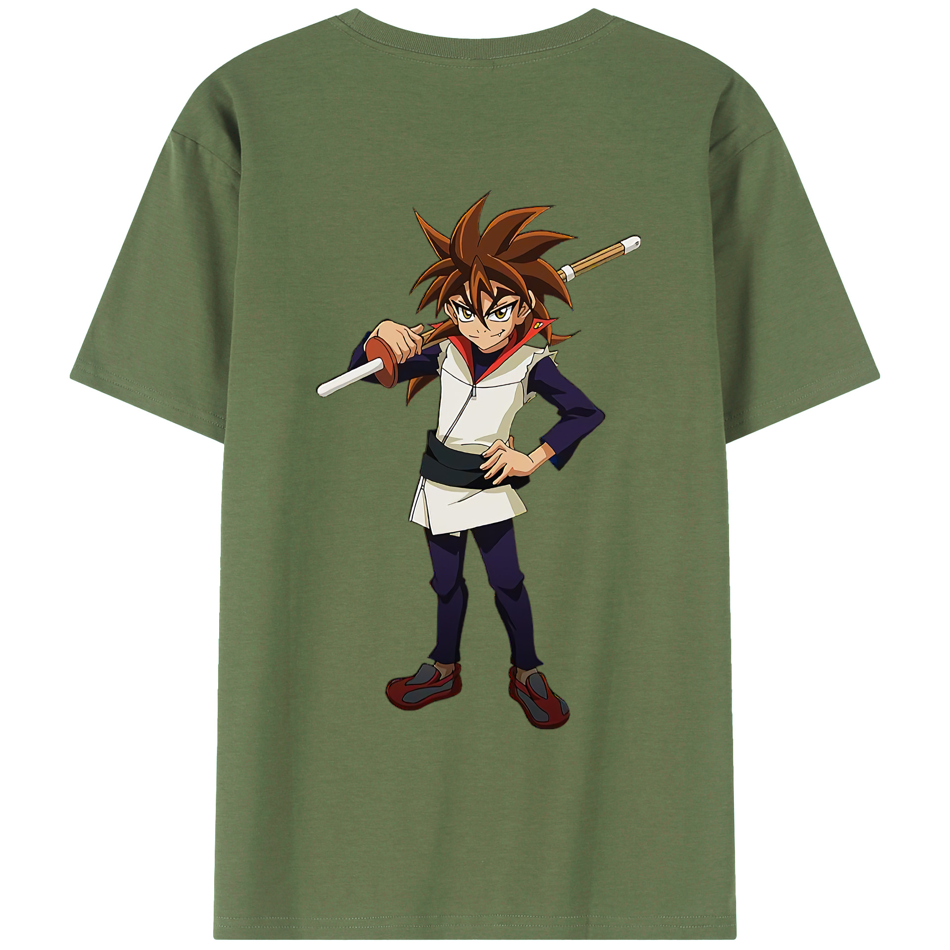 （画像用） 遊☆戯☆王 Yu-Gi-Oh! 綿100％ メンズ半袖Tシャツ（バックプリント） 通気性